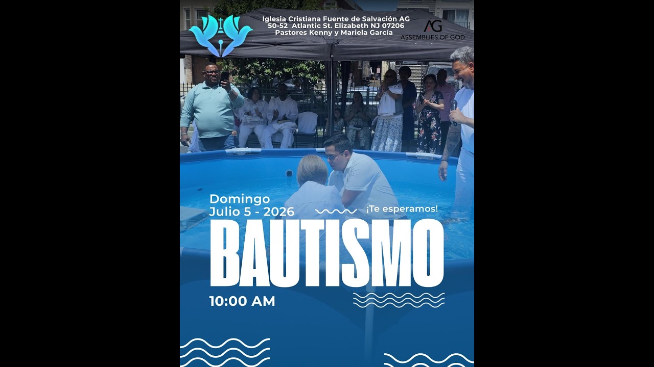SERVICIO  BAUTISMAL| PASTORES KENNY & MARIELA GARCÍA
