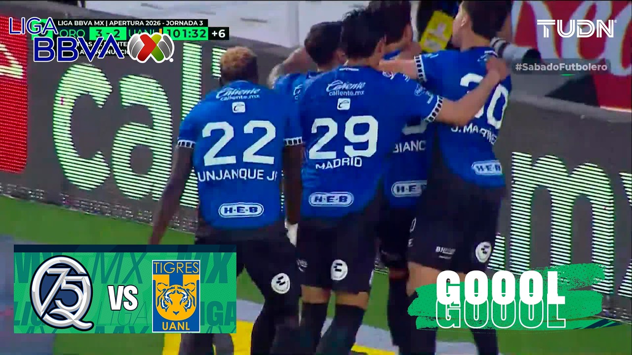 FINAL DE LOCURA: ¡GALLOS LO GANA AL 102'! | Querétaro 3-2 Tigres | Liga MX -Jornada 3 Apertura 2026