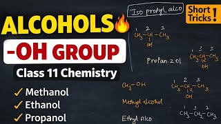 Functional Group | Methanol, Ethanol, Propanol | Best Tricks