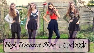How to Wear a High Waisted Skirt - Lookbook - Outfits for work, date and casual