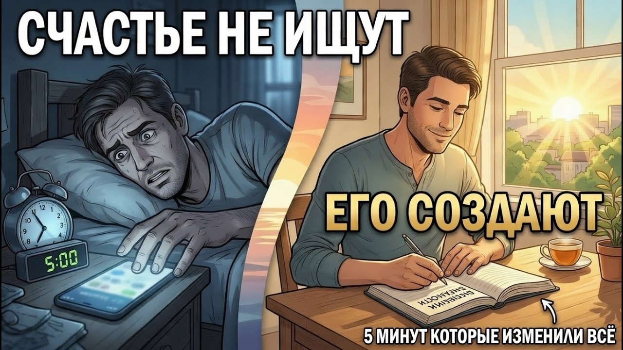 Он годами просыпался несчастным | 5 минут изменили всю его жизнь | Нейрохимия Счастья