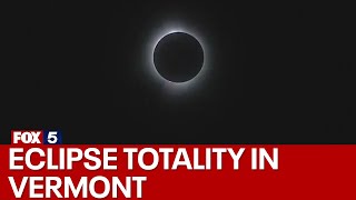 Crowds witness eclipse totality in Vermont