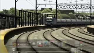Train Simulator 2014 Hd Amtrak Siemens Acs-64 605 Stops At Metropark Station Multi-Perspective