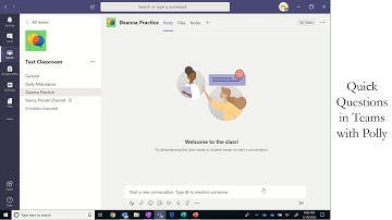 Quick Questions in Teams with Polly