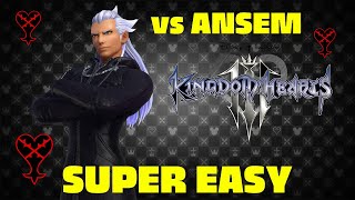 HOW TO BEAT DATA ANSEM EASY!!! KINGDOM HEARTS 3 DLC BATTLE GUIDE AND STRATEGIES