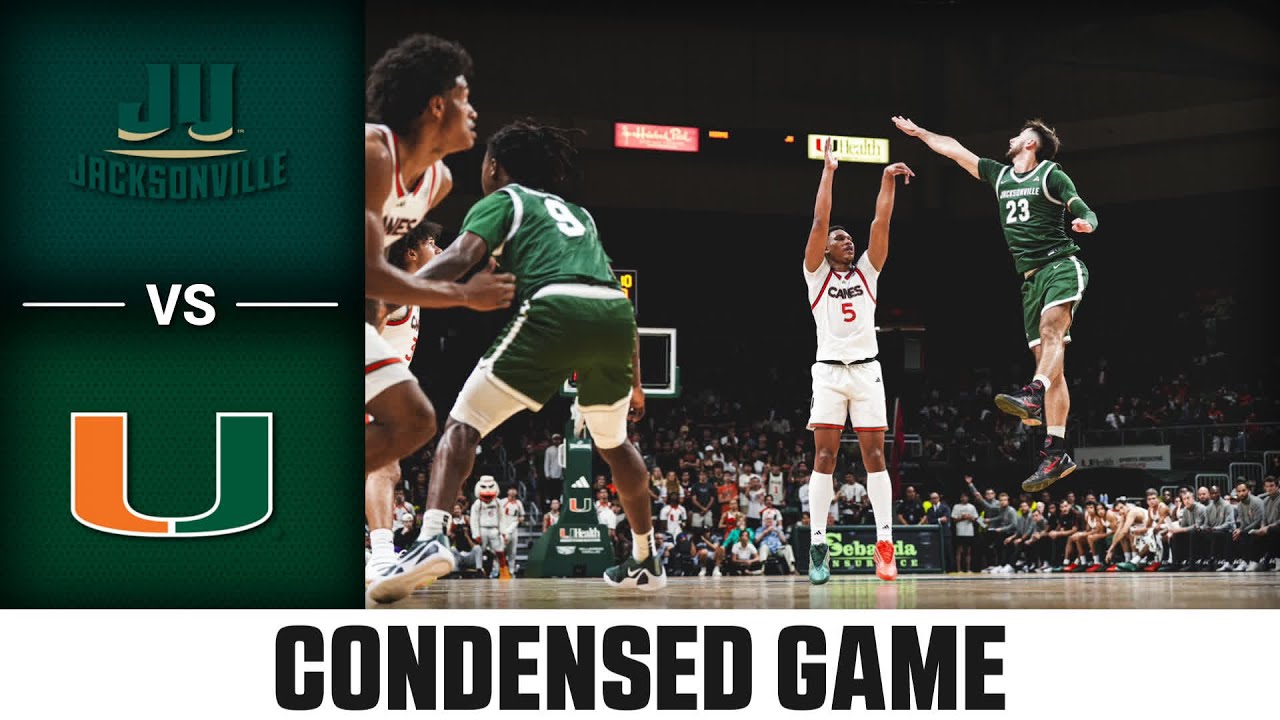 Jacksonville vs. Miami Condensed Game | 2025-26 ACC Men’s Basketball