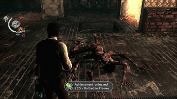 The Evil Within - KiLL LAURA Boss(Multiple Hand Beast) In Chapter 10 - Bathed In Flames TROPHY - NG+
