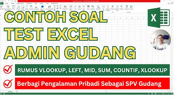 Contoh Soal Tes Excel Untuk Admin Gudang | Laporan Barang Masuk dan Keluar (Bagian 1)