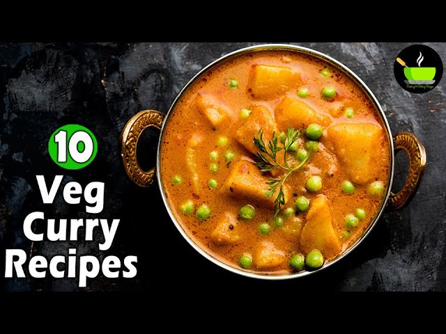 10 Curry Recipes | Veg Curry Recipes | Indian Vegetable Curry | Veg Gravy Recipes | Veg Curries | She Cooks