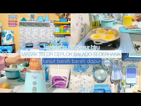 Video: Dapur Biru (63 Foto): Set Dapur Biru Gelap Di Pedalaman, Gabungannya Dengan Nada Kuning, Kelabu Dan Lain-lain. Pilihan Reka Bentuk