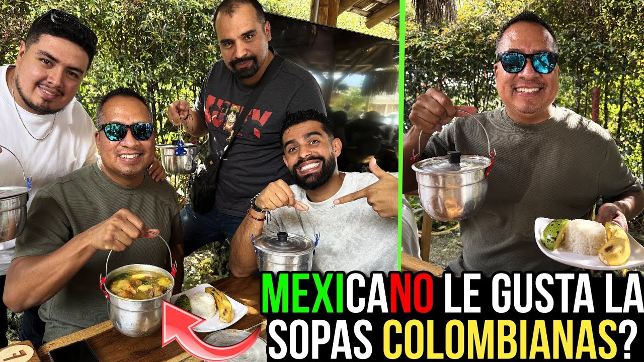 MEXICANO PRUEBA SANCOCHO TRIFASICO por PRIMERA VEZ *CASI LLORAMOS* 🇲🇽🍲🇨🇴