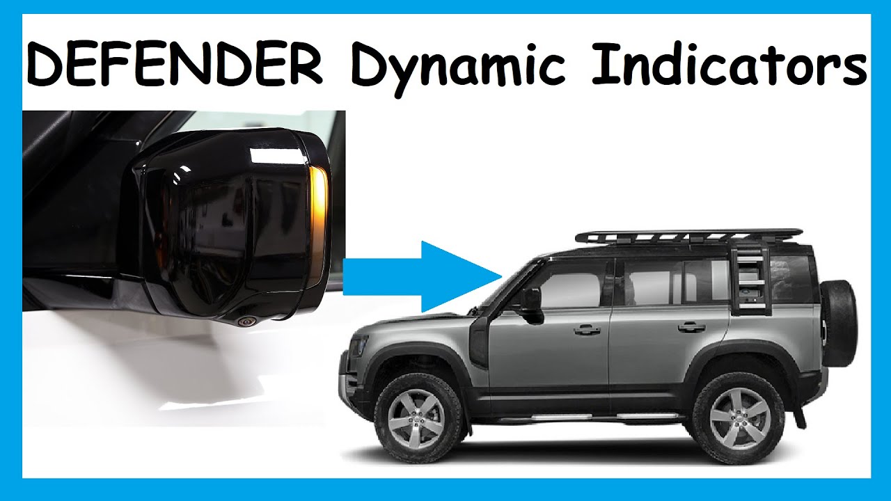 Land Rover Defender 2020 NEW Dynamic Sweeping Side Repeater Mirror