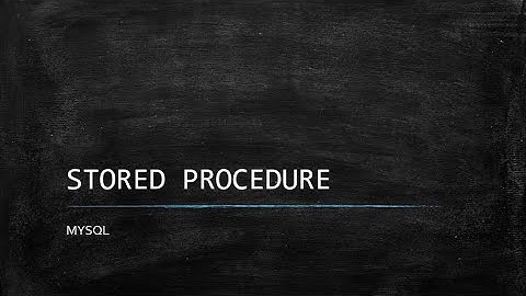 Tutorial Membuat Stored Procedure Menggunakan CMD