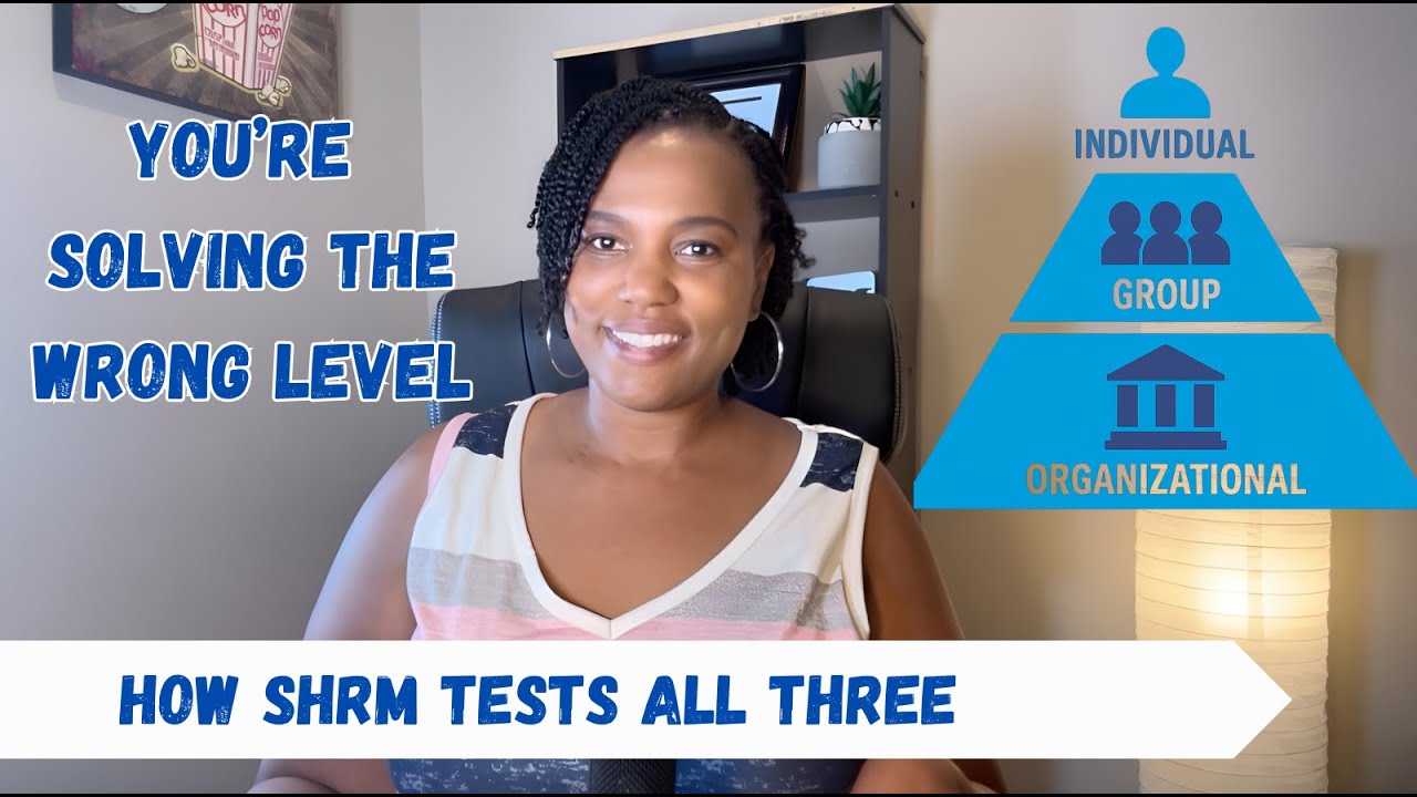 Структура вопросов SHRM: 3 уровня для каждого вопроса теста