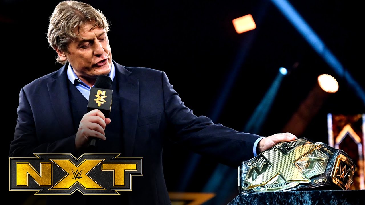 William Regal announces a massive NXT Title match for next week: WWE NXT,  Aug. 26, 2020 - YouTube
