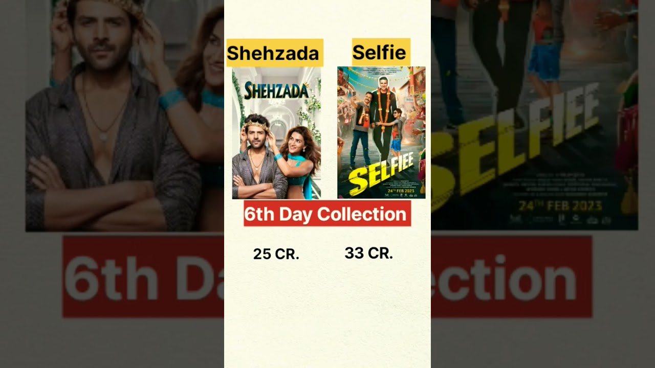 Shehzada Vs Selfie | Kartik Ariyan vs Akshay Kumar | Bollywood Movies Boxoffice Collection 