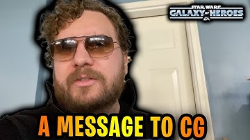 A Message to CG... They Don
