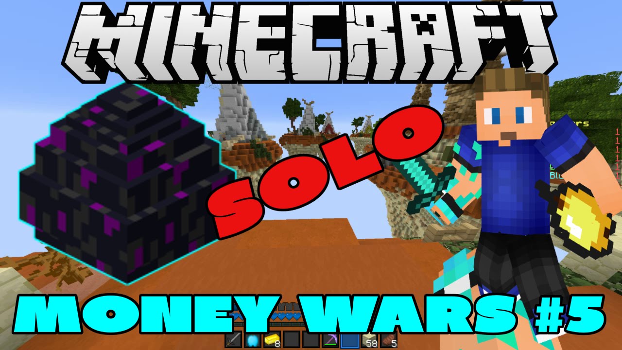 Minecraft 1.9 PvP Combat SOLO Money Wars #5 w/ Braditanium