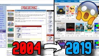 Evolution of Roblox website (2006 - 2020) 