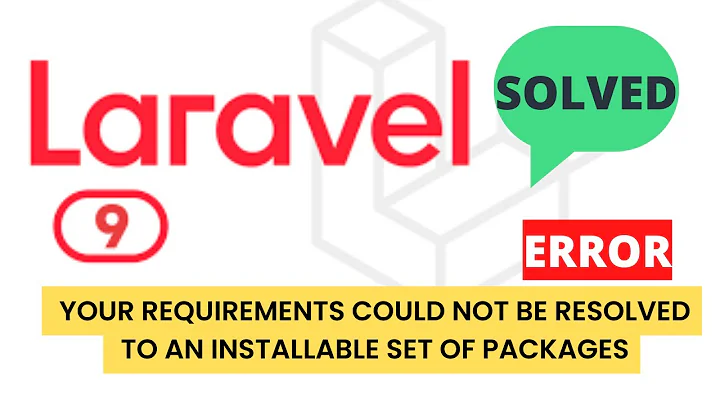 {SOLVED} Error Your requirements could not be resolved to an installable set of packages