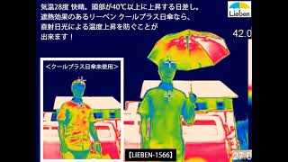 日傘 遮熱実験 リーベンオリジナル傘 クールプラス LIEBEN-1566