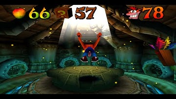 Crash Bandicoot 2 Sewer or Later Level 12 100% Walkthrough #crashbandicoot #naughtydog #playstation