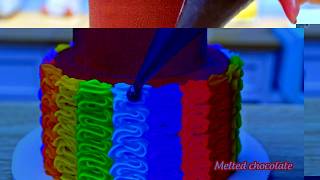 Miniature Rainbow Buttercream Cake How To Make Tasty Miniature Buttercream Cake l Miniature ASMR