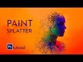 Photoshop Tutorial - Paint Splatter Effect