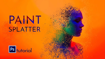 Photoshop Tutorial - Paint Splatter Effect