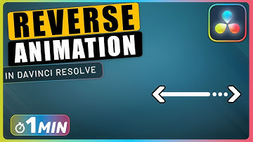 How to REVERSE an ANIMATION in Fusion in Davinci Resolve