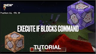 Execute if Blocks Minecraft Tutorial || How to Make a Functioning Door || **NEW UPDATE** BEDROCK**