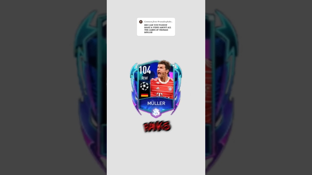 All best cards of Thomas Müller 🇩🇪 in fifa mobile 
