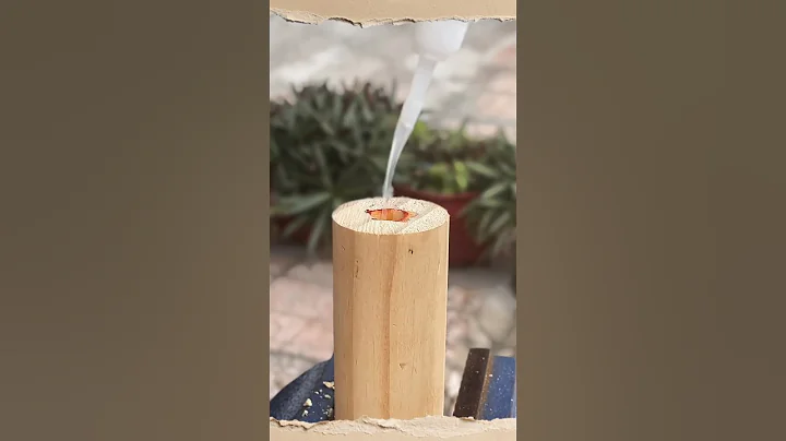 Idea for Using an Angle Grinder to Grind Holes in Wood. #woodworking #short