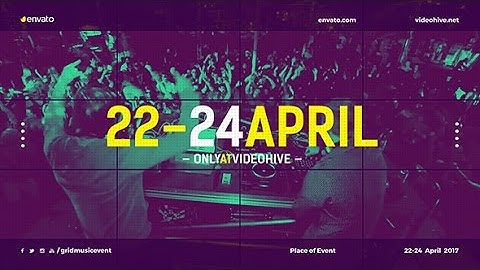 After Effects Template: Grid Music Event