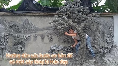 Hướng dẫn các bước cơ bản để có một cây tùng la Hán đẹp, Phù điêu tranh tùng hạc mới nhất