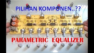 SELECTING COMPONENTS INSTALLED ON PARAMETRIC EQUALISER KIT (PEQ-12VR)