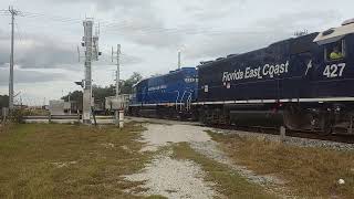 Southbound FEC 427 leaving NSB Yard 1/3/24