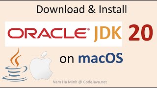 Download and Install Oracle JDK 20 on macOS