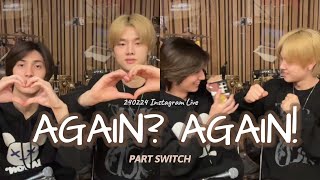 Jungsu U0026 Jooyeon Again Again Part Switch