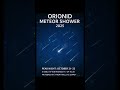 Orionid Meteor Shower 2025 — Watch the Celestial Rain from Halley’s Comet