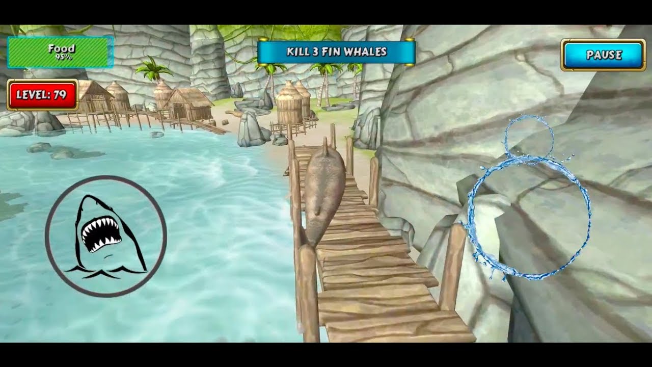 Shark Simulator Beach Killer #7 (Level 76-90) - Android/iOS Gameplay