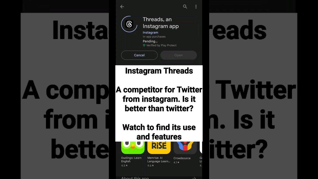 Threads an Instagram App | Twitter’s competitor app from instagram | 