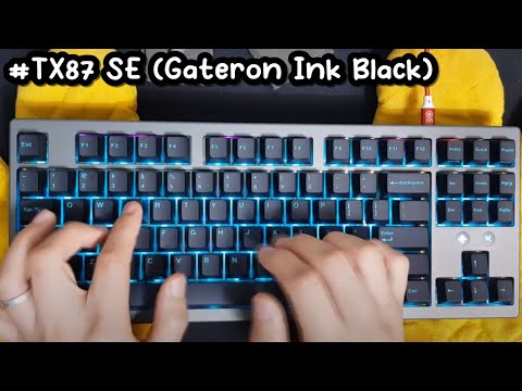 【Typing ASMR】 ⌨️TX87 SE⌨️ w/ Gateron Ink Black😴