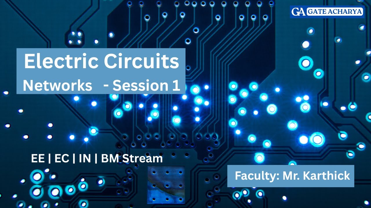 Electric Circuits - Network Theory GATE EE | EC | IN | BM Stream ...