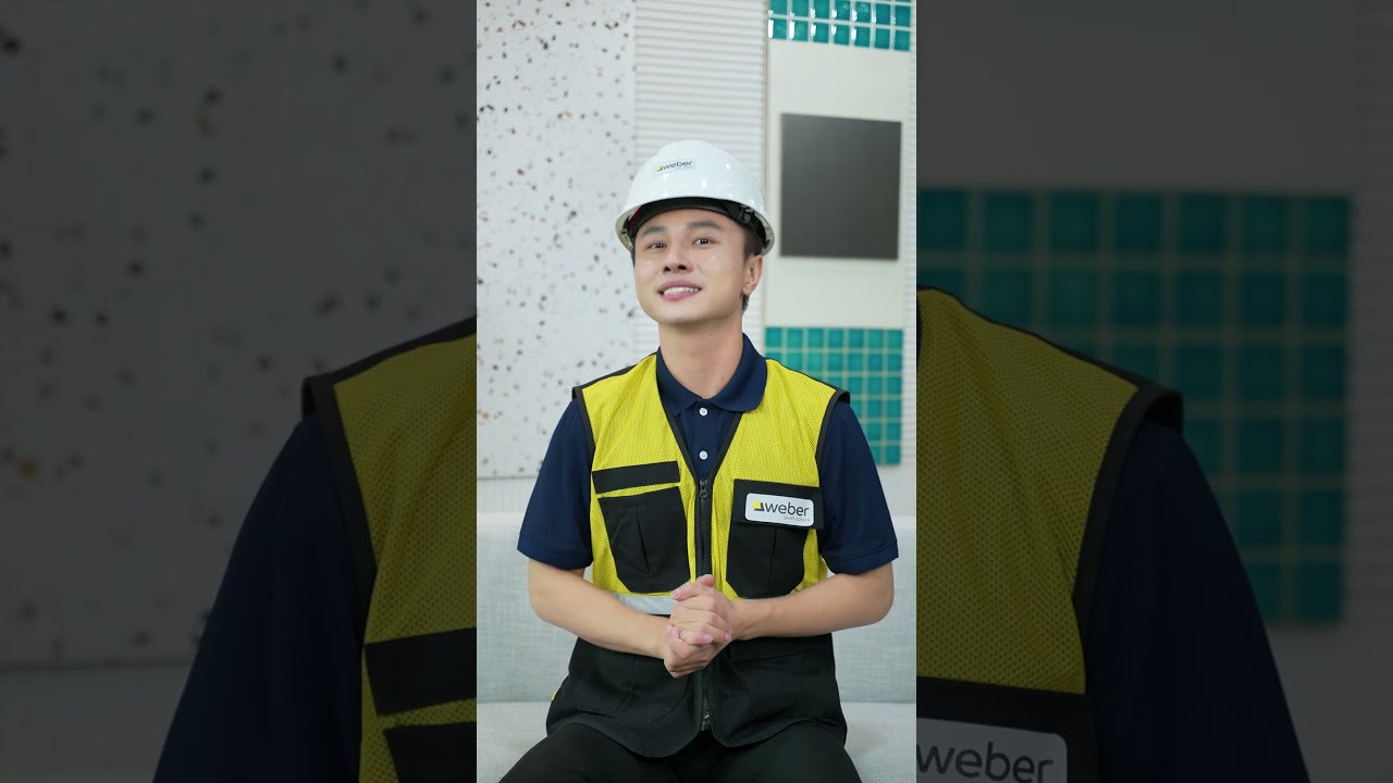 Ốp lát hồ bơi, gạch kính bằng keo dán gạch màu gì? | Weber