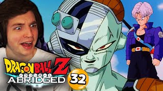 FRIEZA RETURNS AND TRUNKS ARRIVES! | DBZ: Abridged REACTION Episode 32