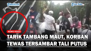 Tarik Tambang Berujung Maut, Korban Tewas Tersambar Tali Putus, Kepala Terbentur Keras ke Aspal!