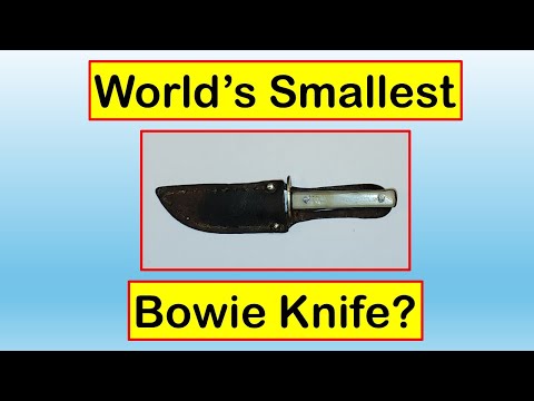 LET'S HAVE SOME FUN!  Showing My Tiny Bowie Knife on Miniature Monday! @GunSlingerCal