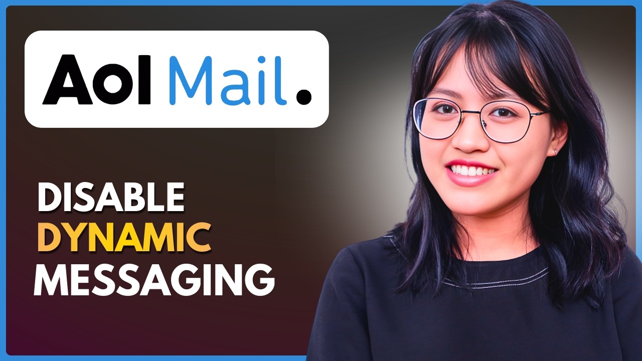 How To Disable Dynamic Messaging on AOL Mail (Step‑by‑Step) - YouTube