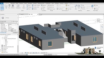 g+2 residential building in revit architect part 2